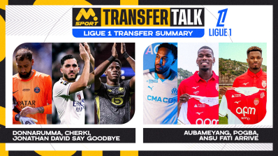 Ligue 1 Transfer Summary: Donnarumma, Cherki, and Jonathan David Say Goodbye; Aubameyang, Pogba, and Ansu Fati Arrive